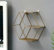 Load image into Gallery viewer, Metal Decorative Hanging Shelf