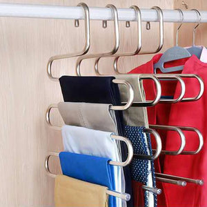 Multi-functional S-type trouser rack